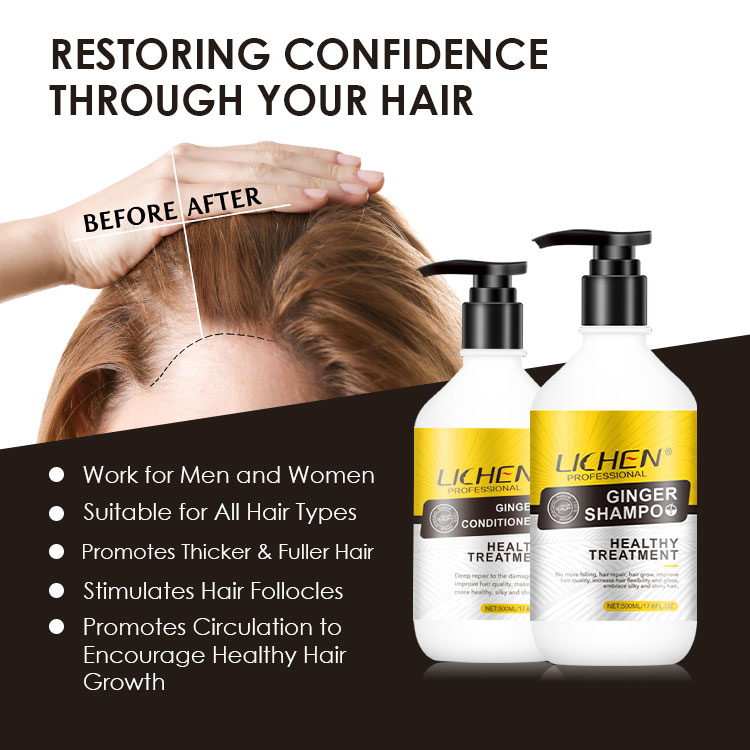 Best Seller Organic Fast Hair Growth Shampoo Ginger Private Label Hair Growth Shampoo And Conditioner