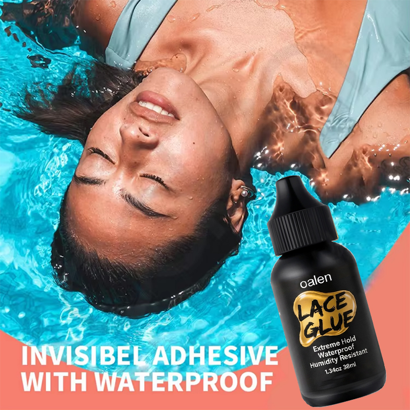 Oalen Invisible Wig Bonding Glue Black Lace Adhesive Water Oil-Resistant for Secure and Natural-Looking Strong Hold Long Lasting