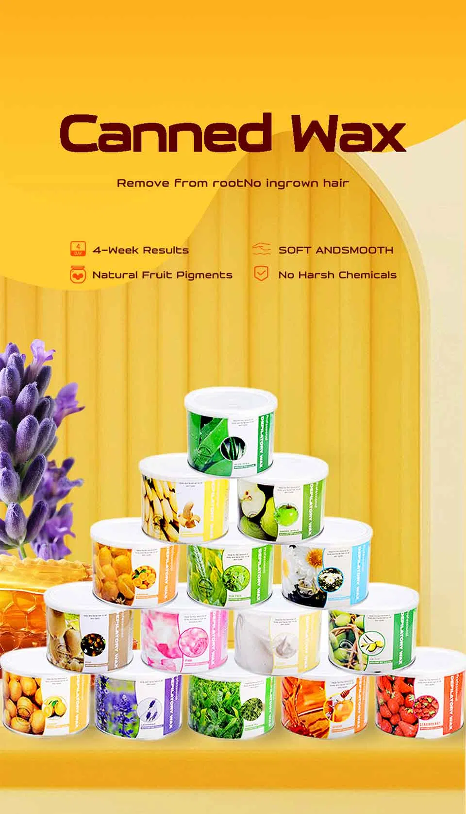 Soft Hair Removal Painless Waxing Kit 400 Grams