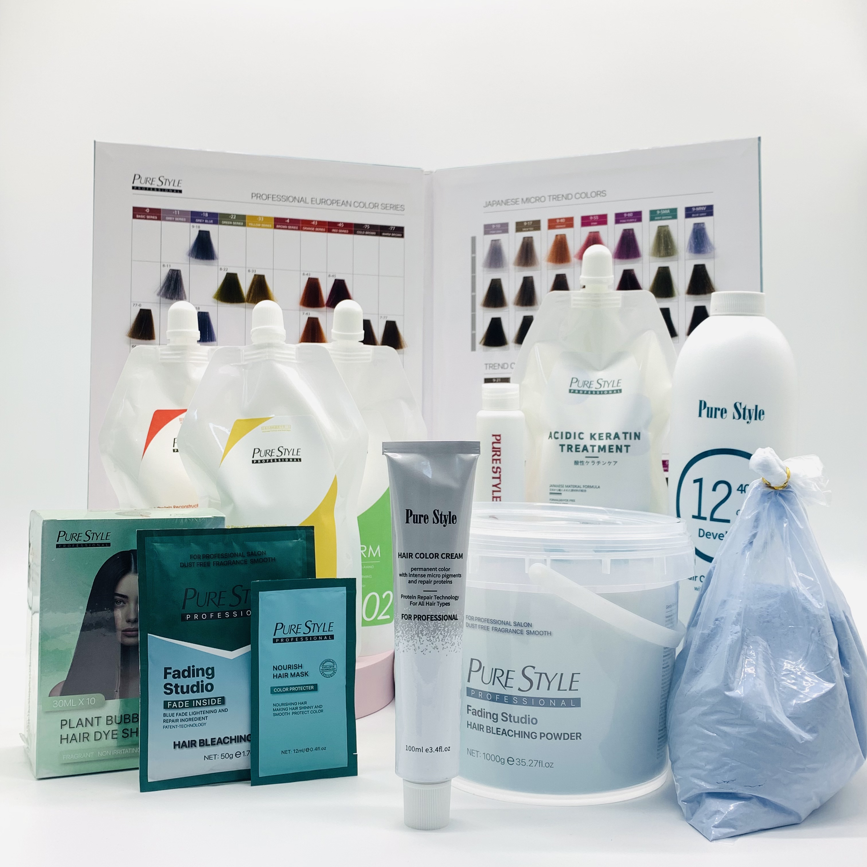 PureStyle Professional Salon Use Hair Dye Wholesale Low Ammonia Permanent Hair Color Cream OEM/ODM Cosmetic Products