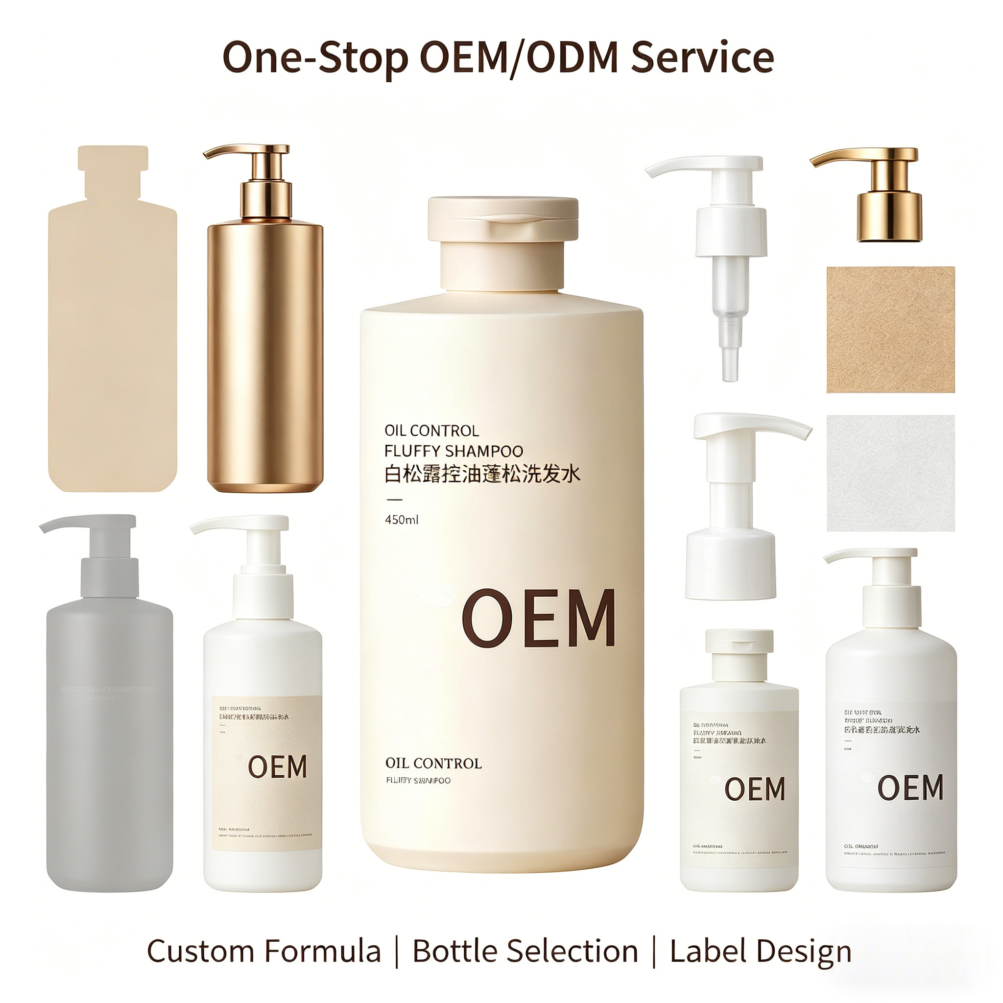 White Truffle Oil Control Volumizing Shampoo OEM Private Label Low MOQ Custom Salon Hair Care
