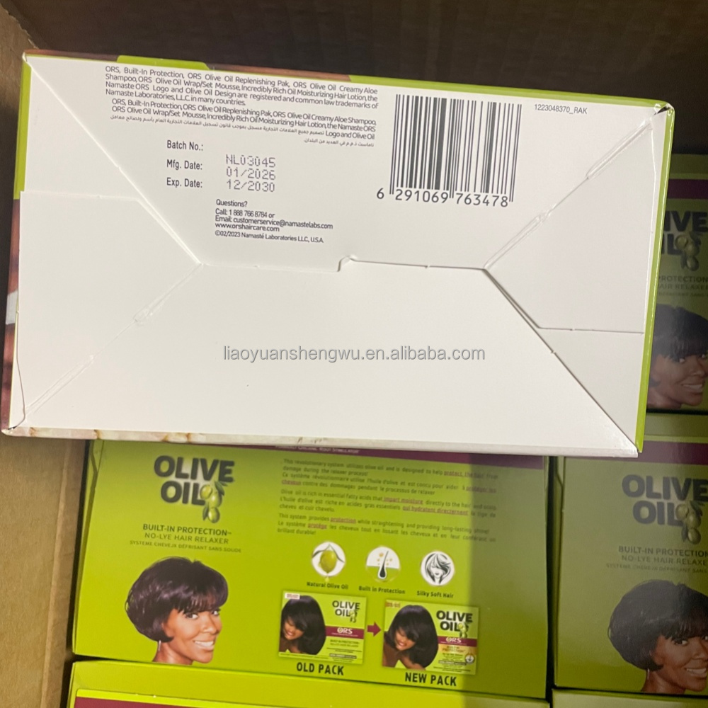 Wholesale Long-Lasting No-Lye Hair Straightening Cream Olive Oil Nourishing Hair Relaxer for Home and Salon Use