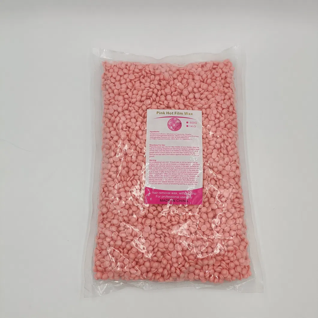 Private Label Hard Wax Beans 1000g Depilatory Waxing Products for Hair Removal for SPA