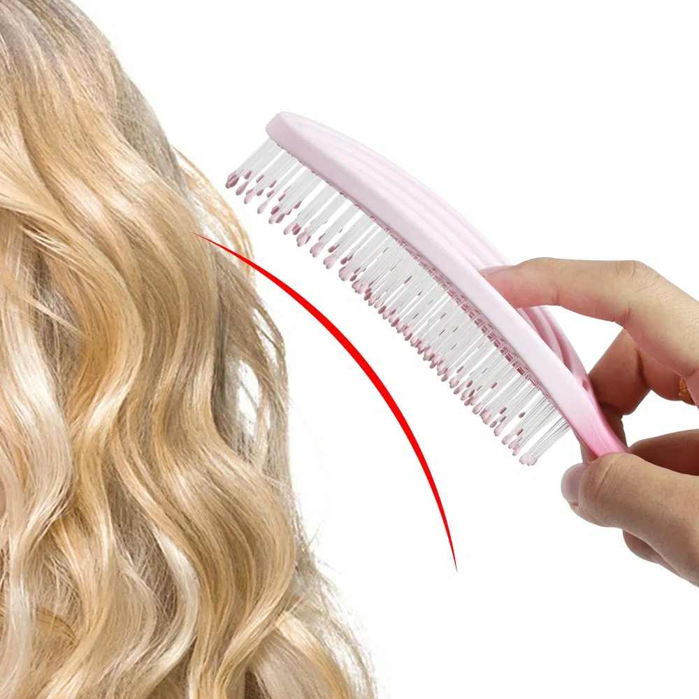 Wholesale Custom Logo Nylon Barber Hairdresser Brush Fancy Hair Care Products with Vent and Cushion Features