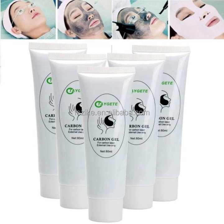 Professional Carbon Gel for Carbon Laser, 80ml Black Doll Facial Beauty Machine Consumables for Salon Use