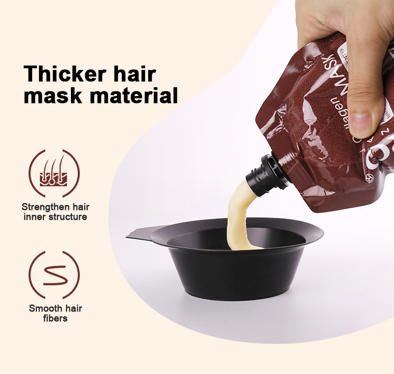 MAXIPRO Natural Organic Maca Essence Hair Repair Collagen Professional Salon Keratin Argan Oil Bag Hair Mask for Damaged Hair