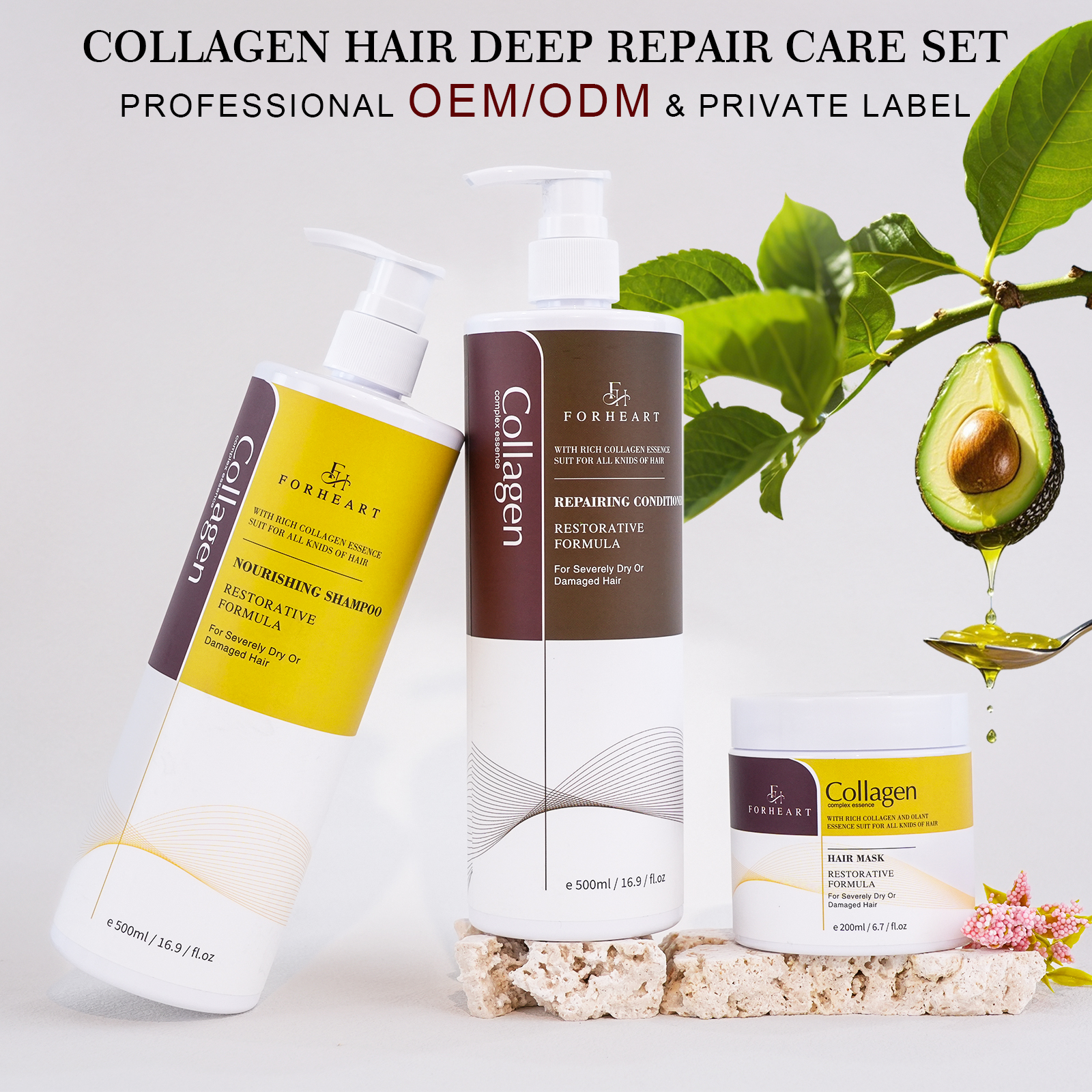 OEM Salon Professional Shampoo Sulfate Free Natural Organic Hair-Repairing Moisturizing Shampoo Keratin Shampoo for Paraben Free
