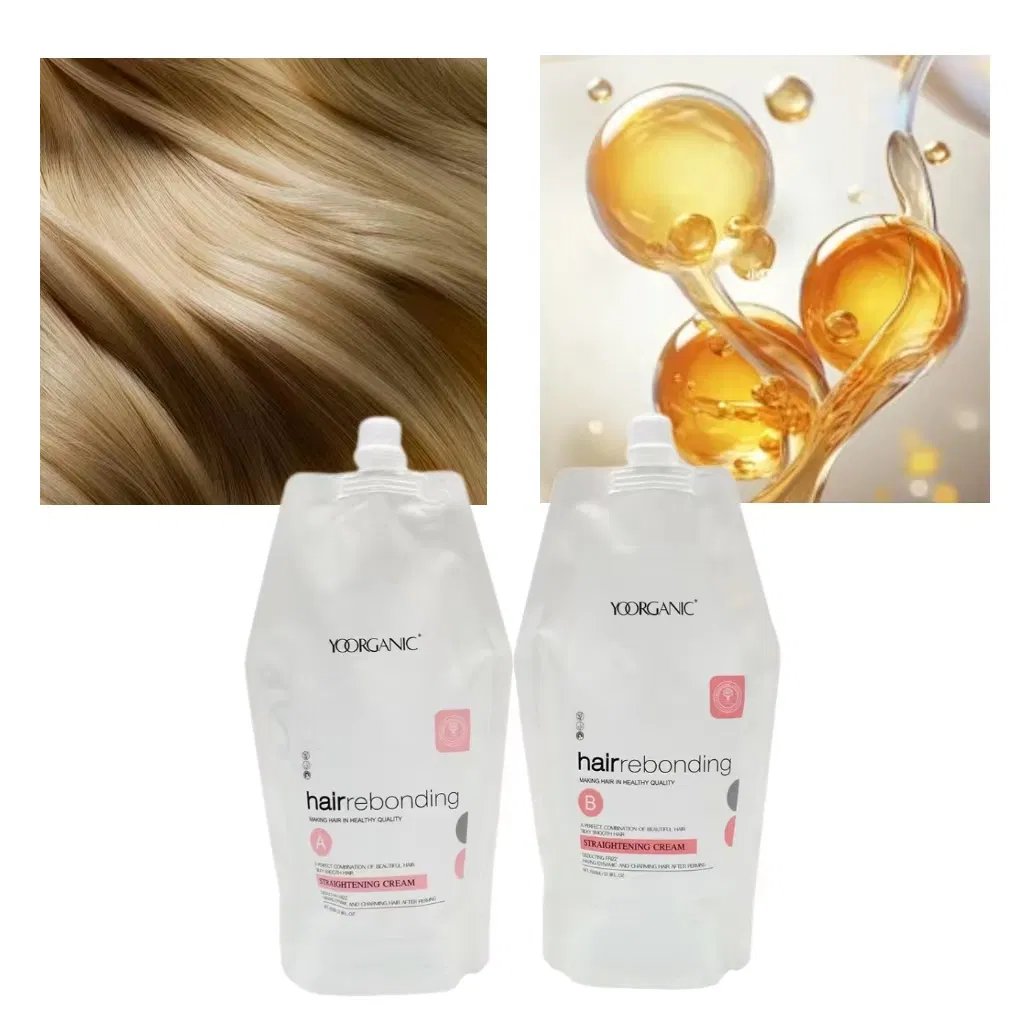 Professional Salon Use Curly Hair Care Products 1000ml*2 Hot Sell Hair Straightening Products