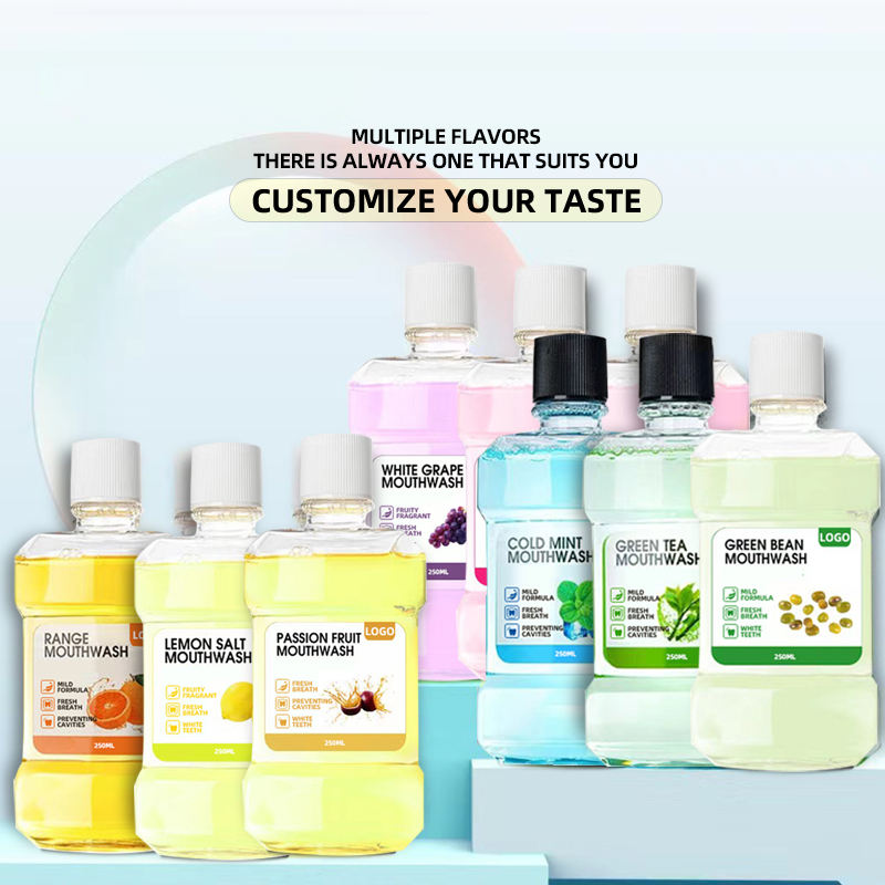 Custom Logo Various Flavors MouthWash Wholesale Stock Daily Oral Cleaning Mouth Rinse