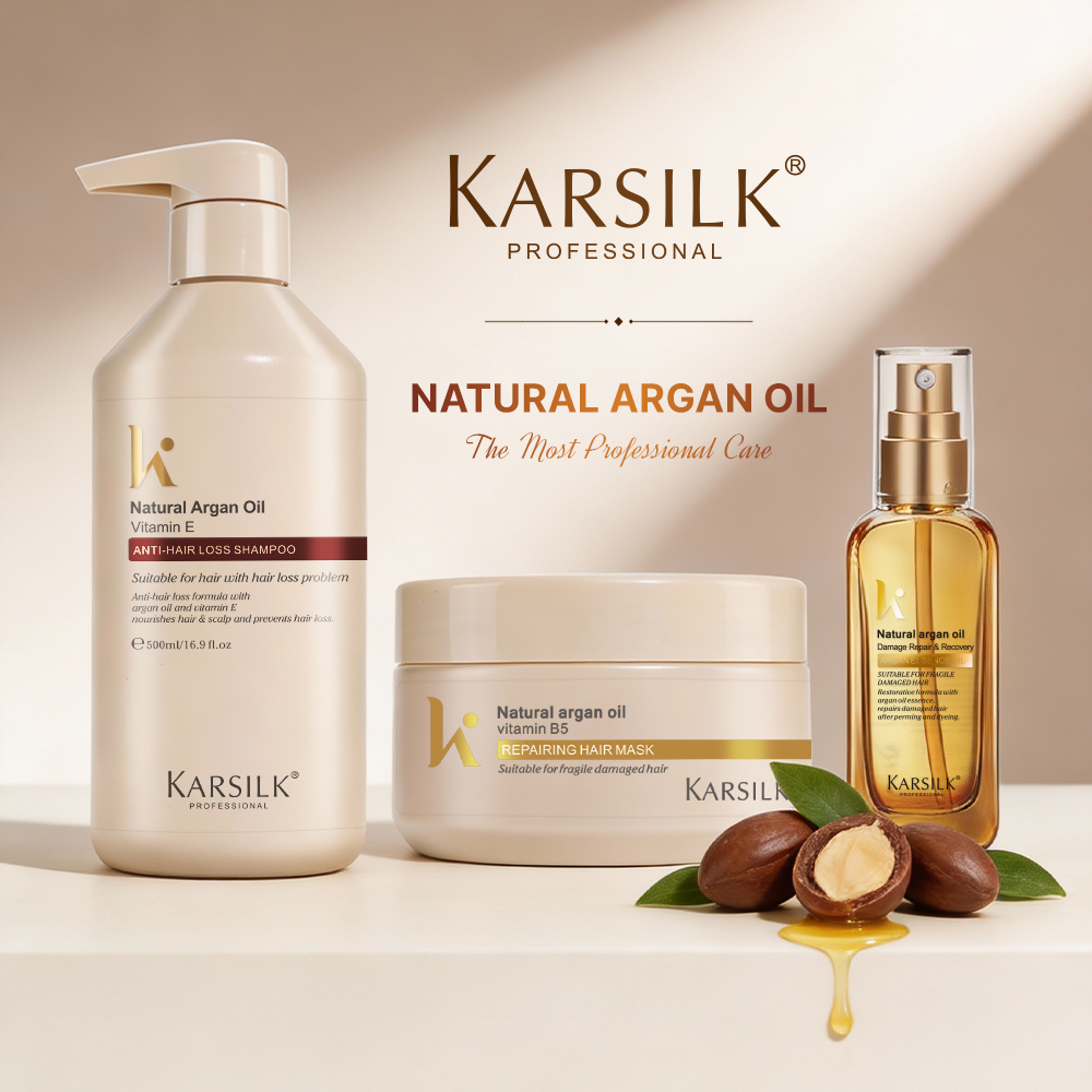 OEM Natural Hair Care Damage Hair Repairing Argan Oil Shampoo Reduce Hair Breakage Private Label Hair Shampoo And Conditioner