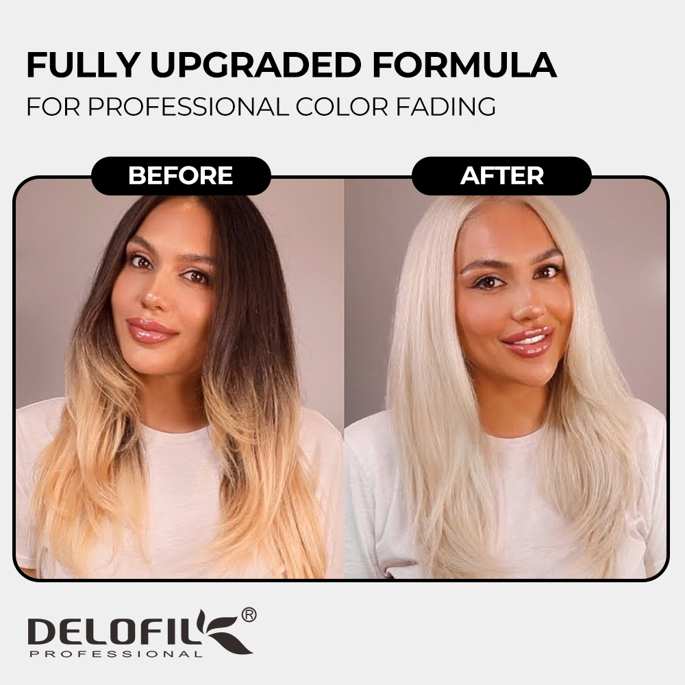 Professional Salon Dust Free Hair Bleach Powder Argan Oil Protein Minimizes Scalp Damage Lifts up to 7 Levels for Highlighting