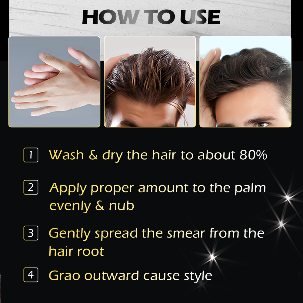 Strong Hold Classic Matte Look Adds Texture Men Hair Clay Wax Strong Hold Professional Creative
