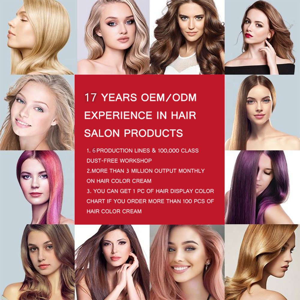 Private Label Organic Hair Color Low Ammonia 29-Colour Permanent Hair Dye Cream Top New Hair Salon Products