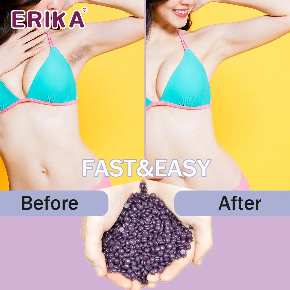 500g White Chocolate Flavored Hard Depilatory Wax Beans for Smooth Gentle Hair Removal Professional Bikini Leg Underarm Waxing Supplies