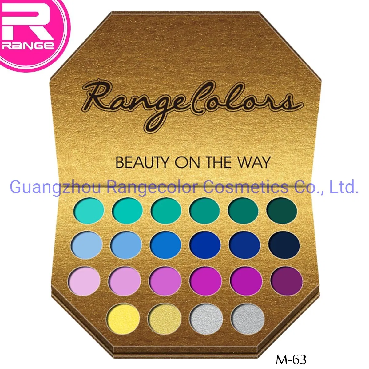 Professional 5 Sides Shape 22colors Eyeshadow Customized Private Label Cosmetic
