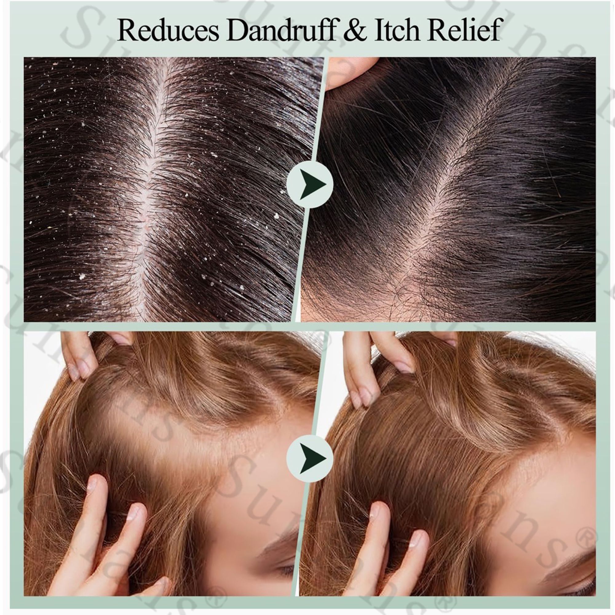 Wholesale Private Label Organic Smoothing Anti-Dandruff Peppermint Salon Hair Care Products Sets OEM Bulk Shampoo Conditioner