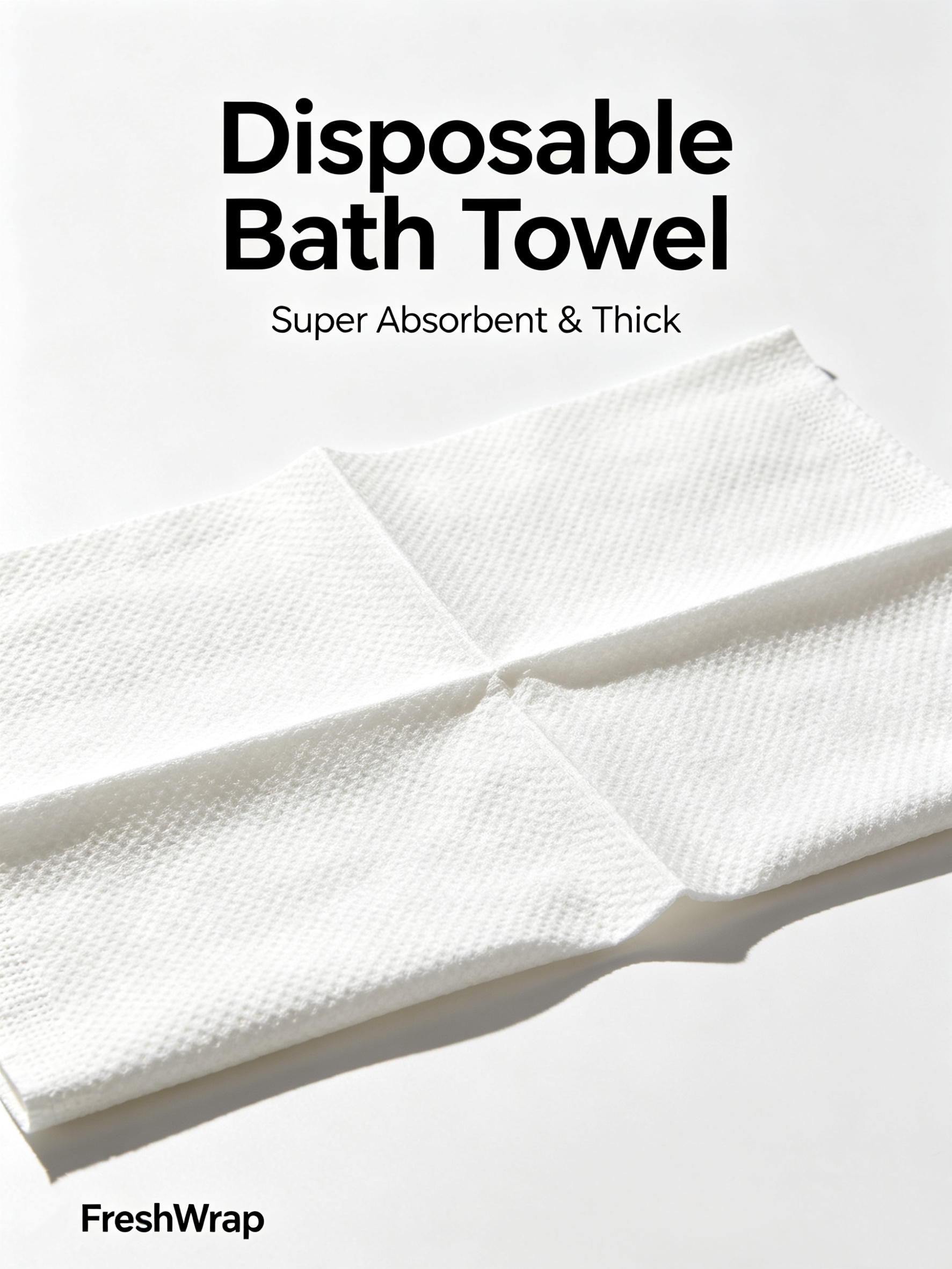 Eco-friendly Disposable Mix Wood Pulp Bath Towel Rectangular Shape 19.0in+ Width &amp; 30.0in+ Length for Beauty Salon One-Time Use