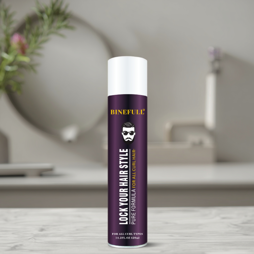 Binefull Versatile Unisex Hair Styling Spray for Adults with Normal Hair Strong Hold Fast Drying &amp; Matte/Natural Look