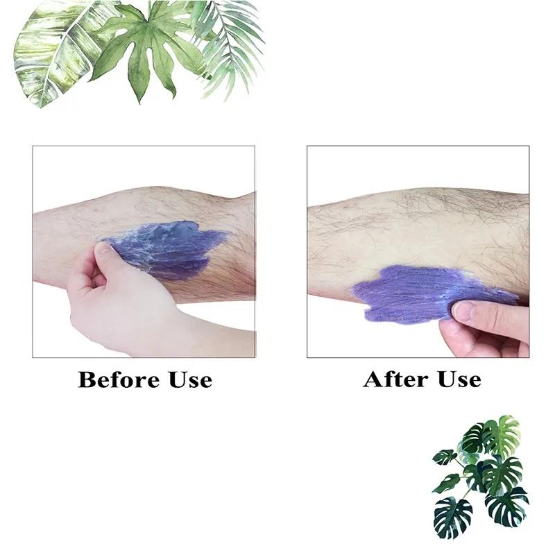 Depilatory Waxing Kit Heater for Women Men Coarse Hair Removal with Moisturizing Aloe Formulas Hard Stripless Wax Beads