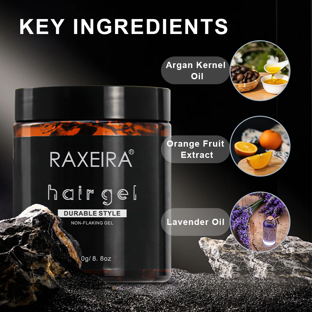 Wholesale Natural Strong Hold Fix Hair Styling Gel Braiding Professional Edge Control Strong Hold Gel for Men Hair Gel Wax