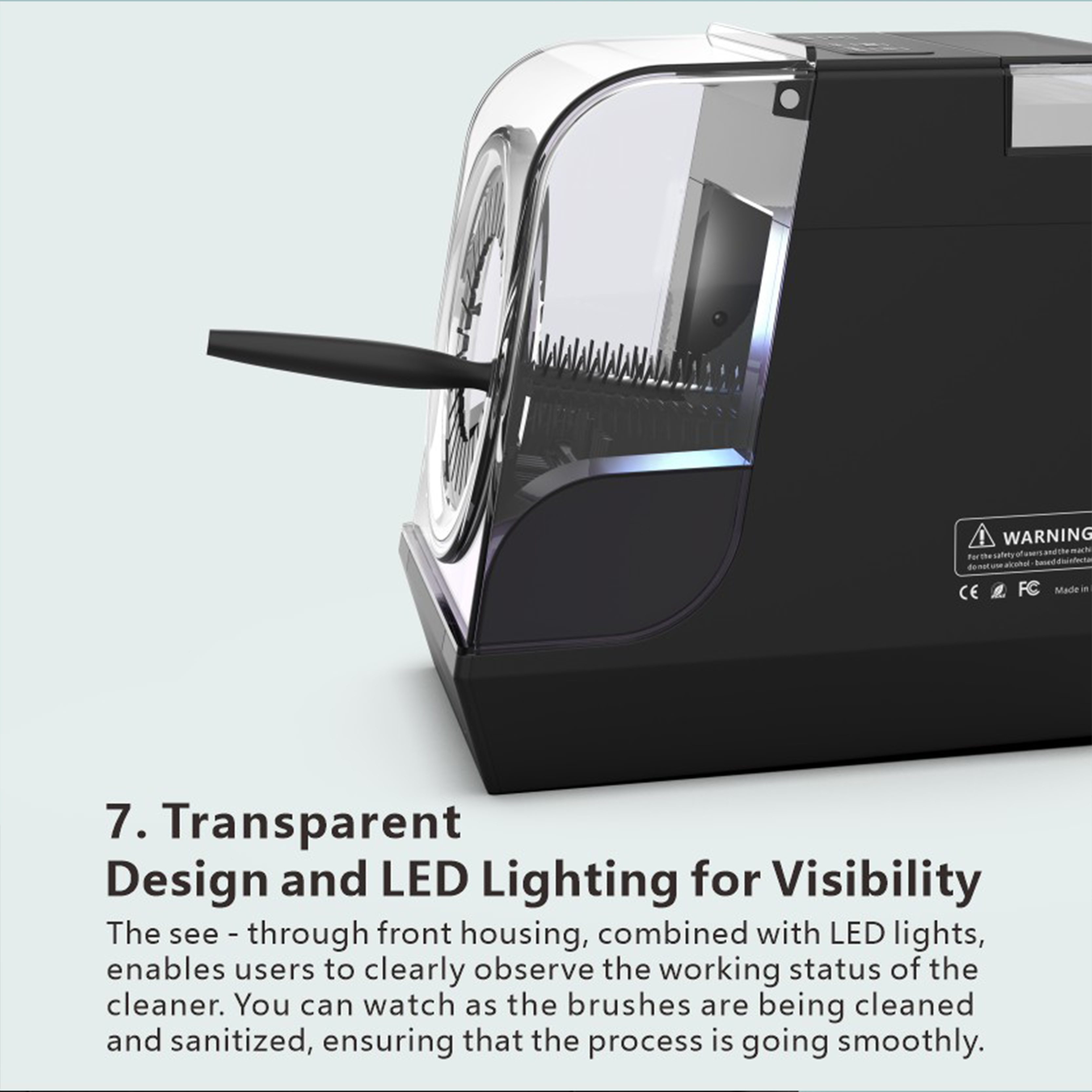 Automatic Hair Brush Cleaner Display 8