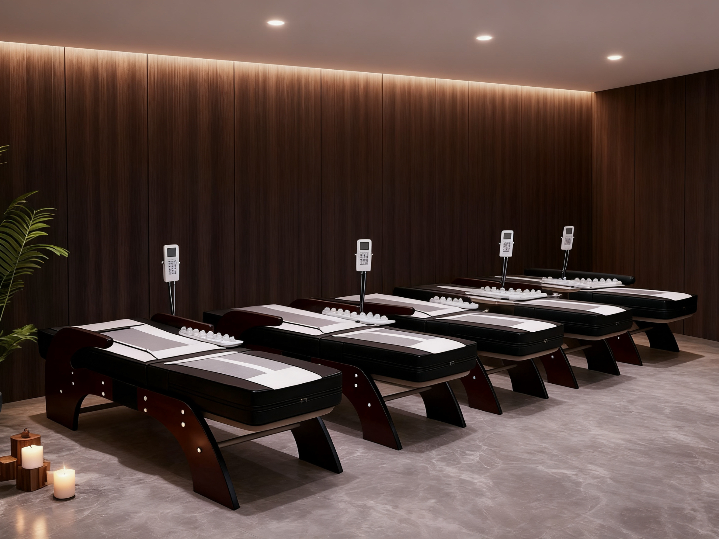 Robotic Massage Beds setup