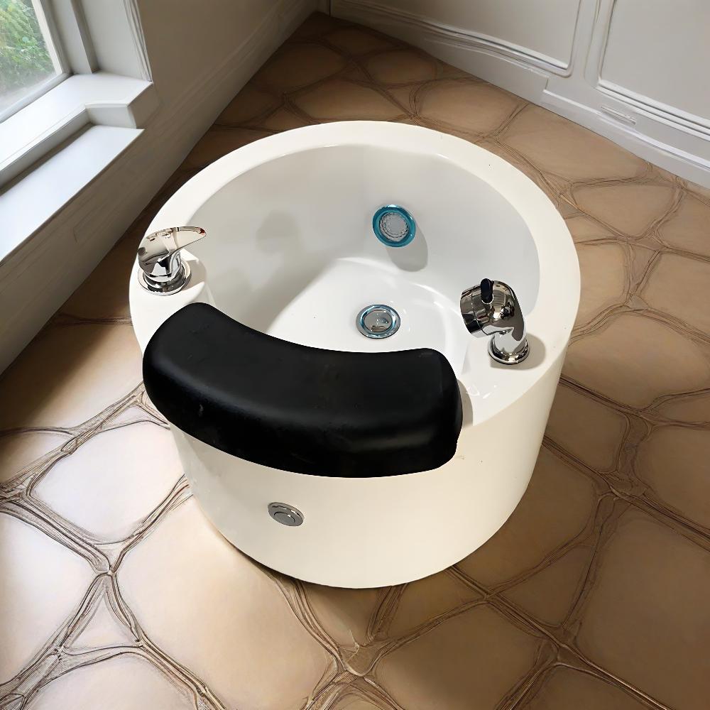 Professional Hydrotherapy Jet Massage Chair with 7-Color LED Pipeless Jet System ABS Material for Salon &amp; Home Spa Use