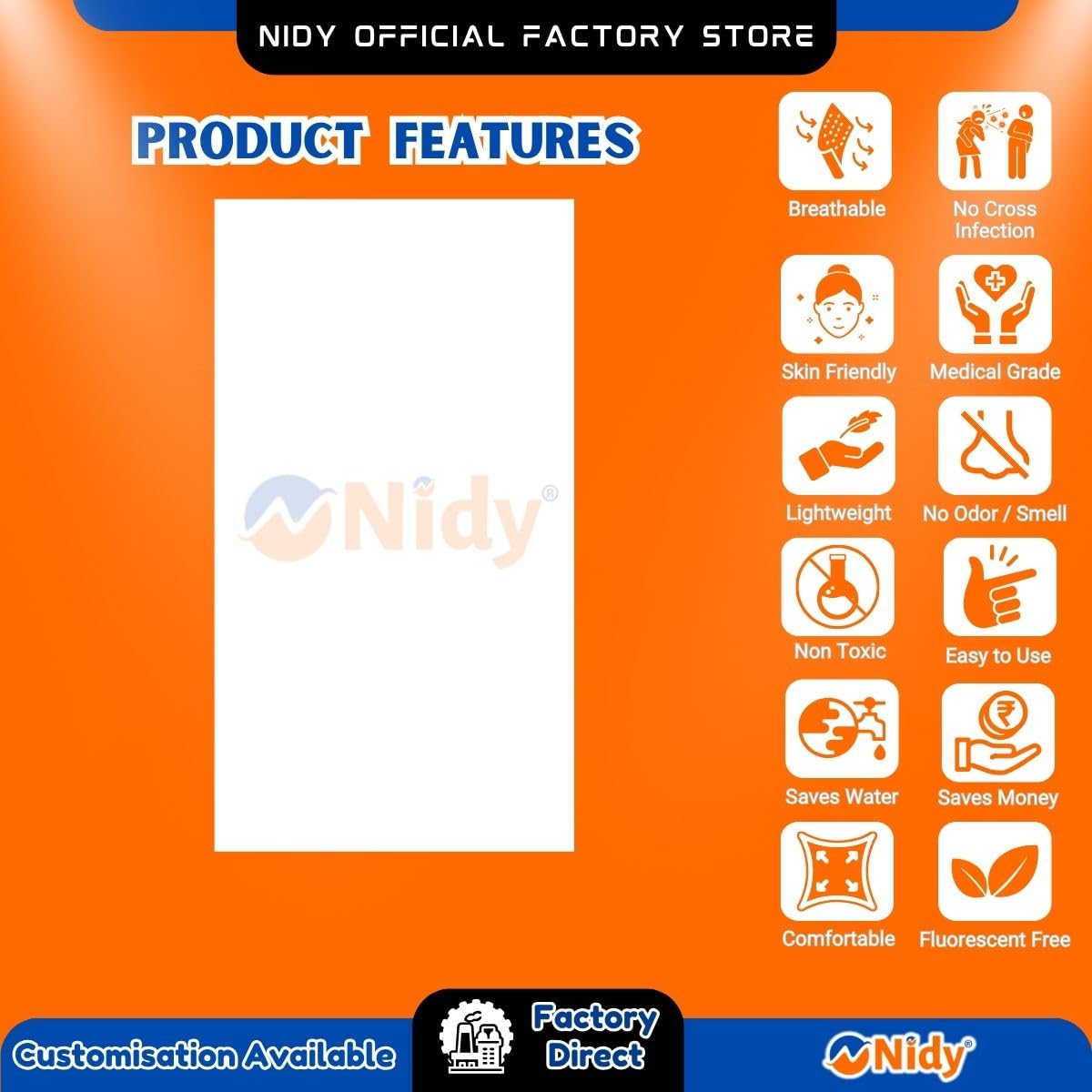 NIDY Disposable Towel Comfort | Soft, Highly Absorbent &amp; Hygienic Towels for Salon, Spa, Hotel &amp; Travel