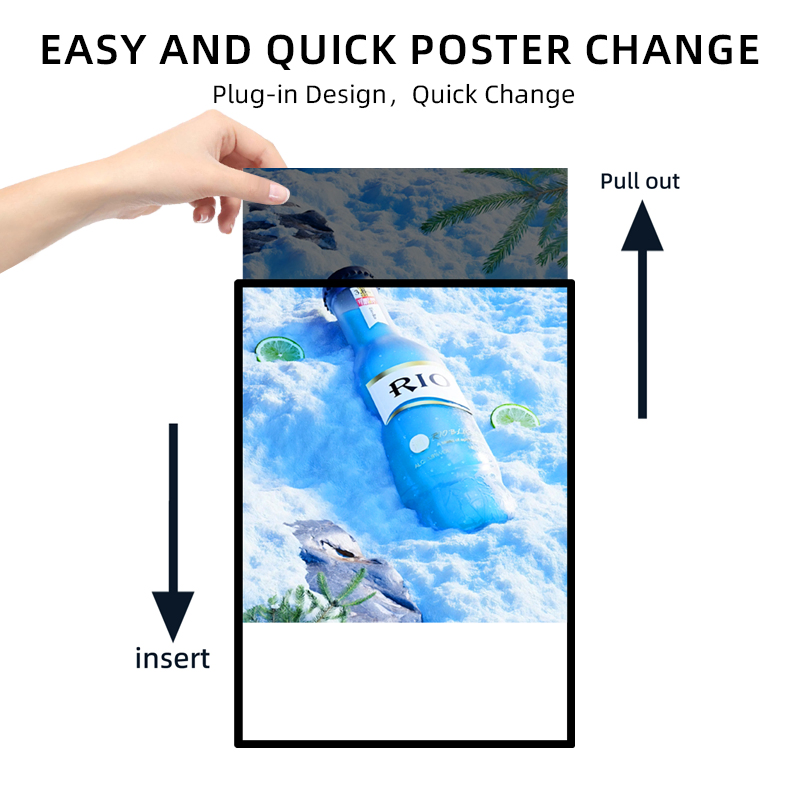 New Products 2026 LED Aluminum Slide in Frame Signage Lightbox