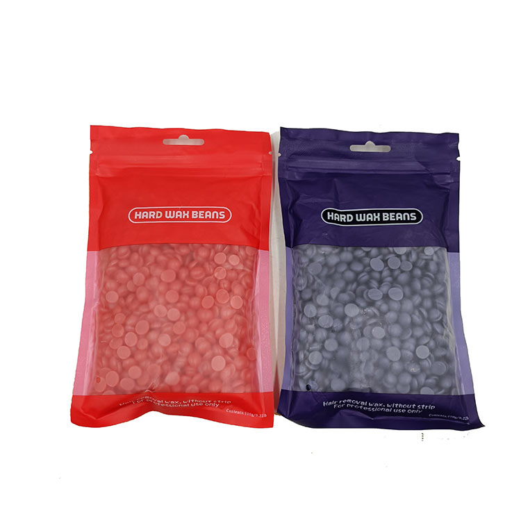 Customized Colorful Packaging Hard Wax Beans 100g Depilatory Wax Bead for Hair Removal Waxing for Bath