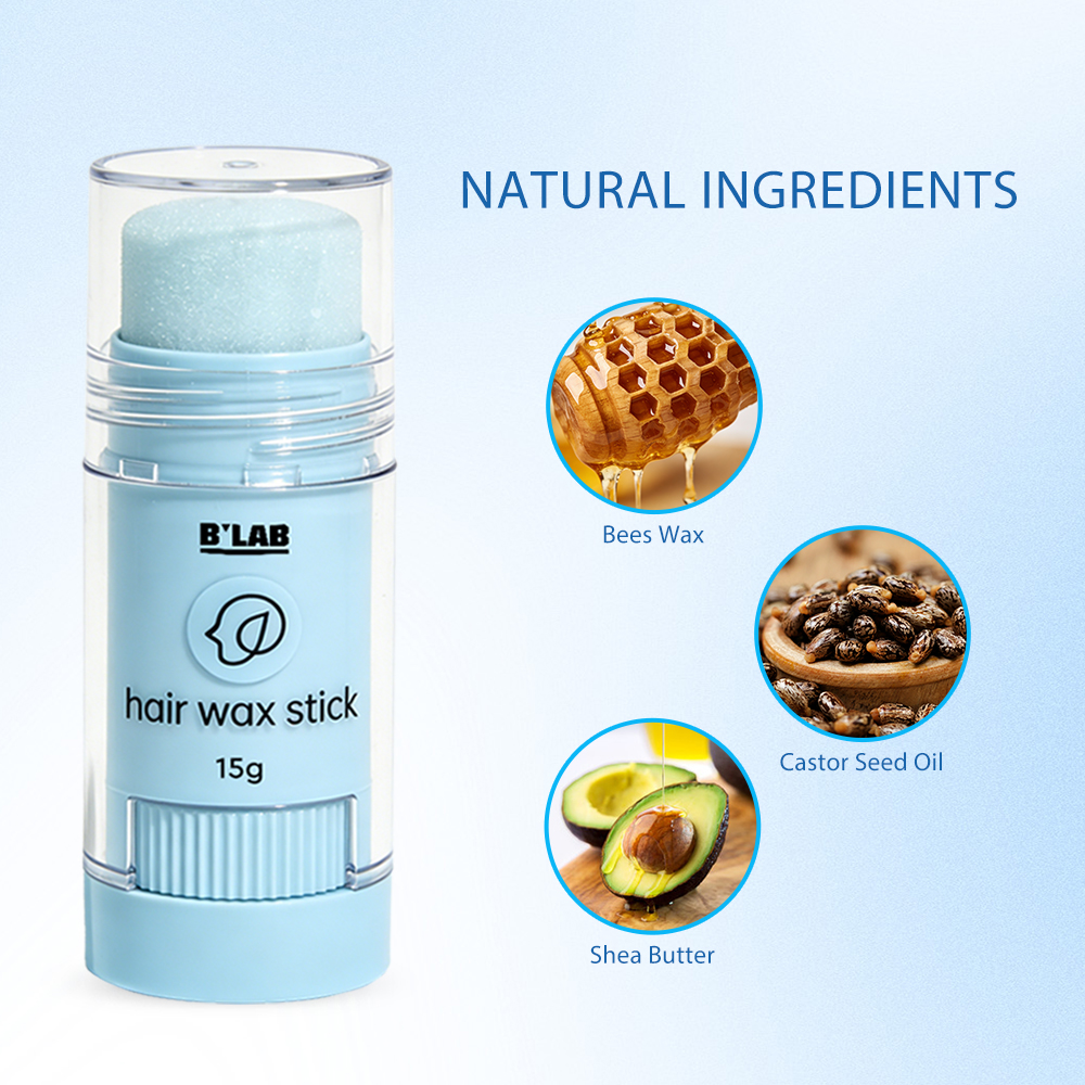 Wholesale Custom Hair Styling Wax Stick Flyaways Edge Control Strong Hold Hair Wax Stick 15g Private Label For Women
