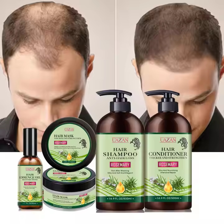 Professional Custom Vegan Natural Rosemary Mint Smoothing Anti-Dandruff Anti-Frizz Scalp Hair Shampoo 500ml Nourishing Damage