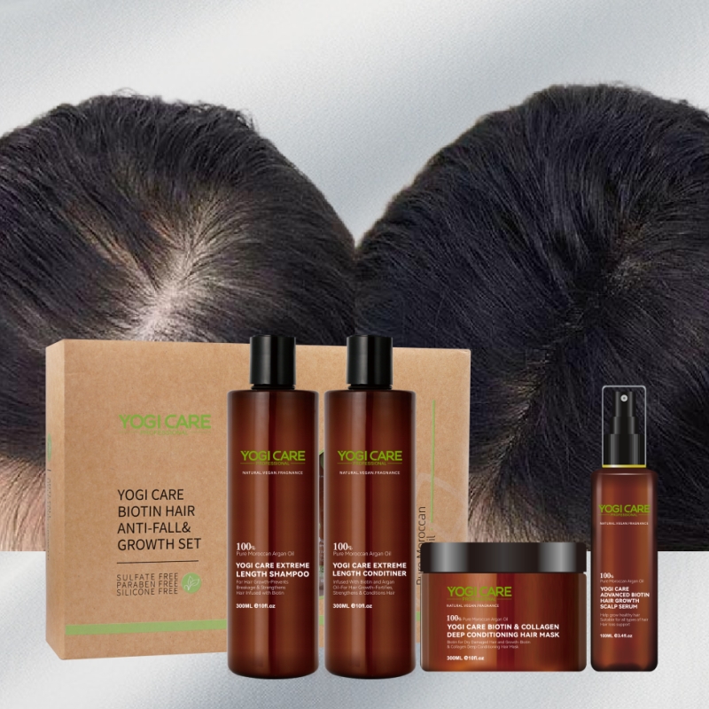 Hot Sale Biotin Set Anti-fall Hair Loss Treatment Nourishing Shampoo &amp; Conditioner Set Hair Regrowth Treatments