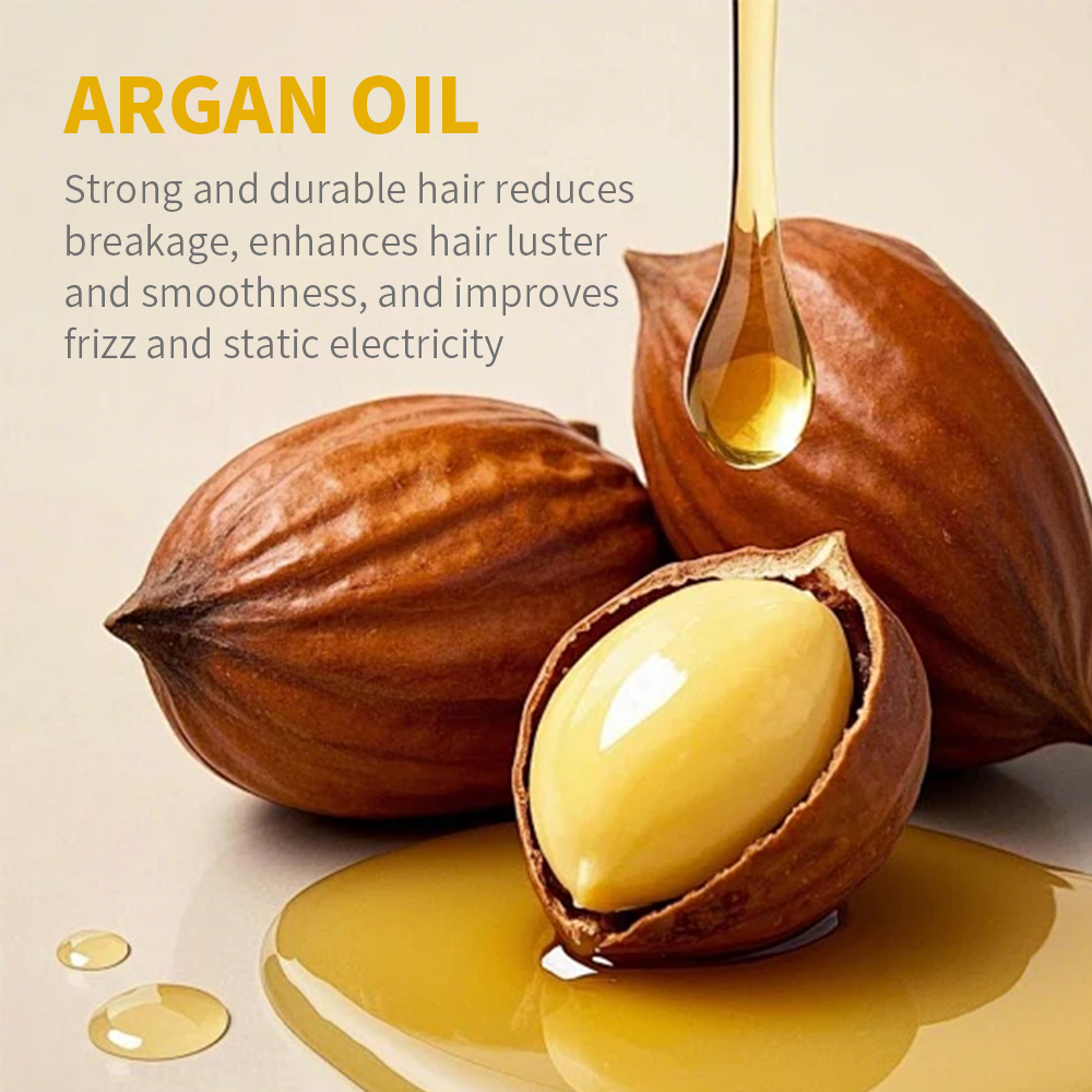 OEM Wheat Protein Organic Hair Cream 2-IN-1 Argan Oil Herbal Moroccan Nourishing Hair Mask Treatment Color-Protection For Hair