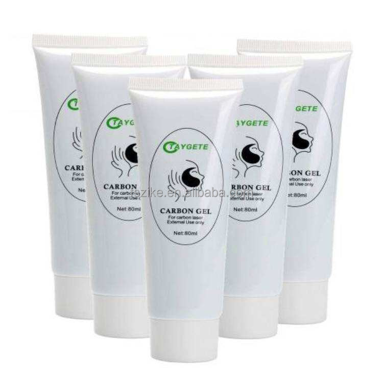 Professional Carbon Gel for Carbon Laser, 80ml Black Doll Facial Beauty Machine Consumables for Salon Use