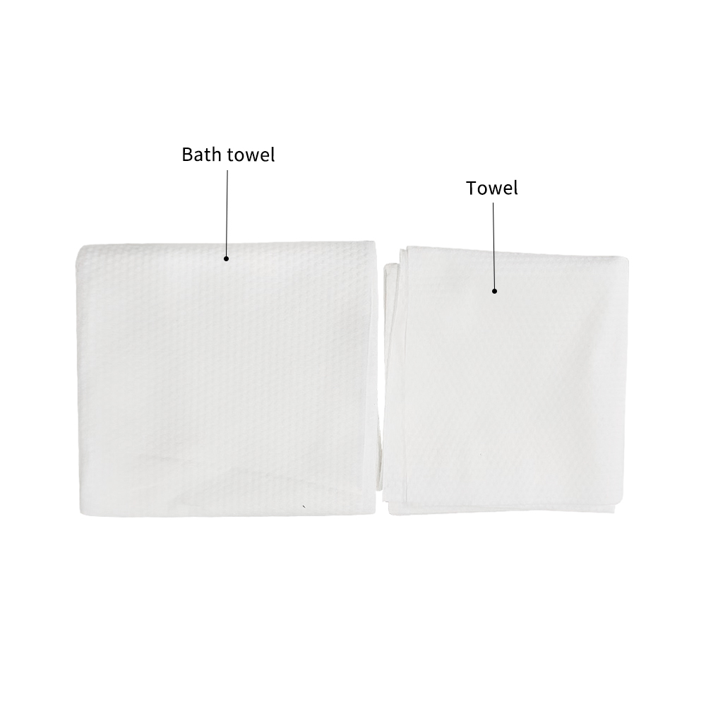 Large Big Size Absorbent Non Woven Soft Drying Disposable Hand Skin Facial Cleaning Body Wash Bath Towel Set for Beauty Salon