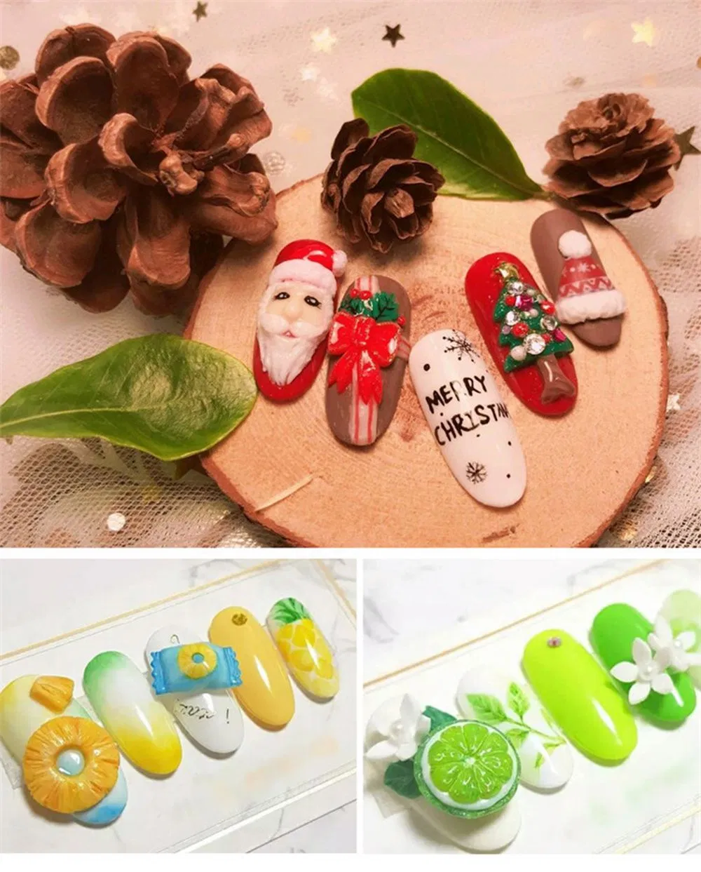 Acrylic 3D Nail Art Effect Display 3