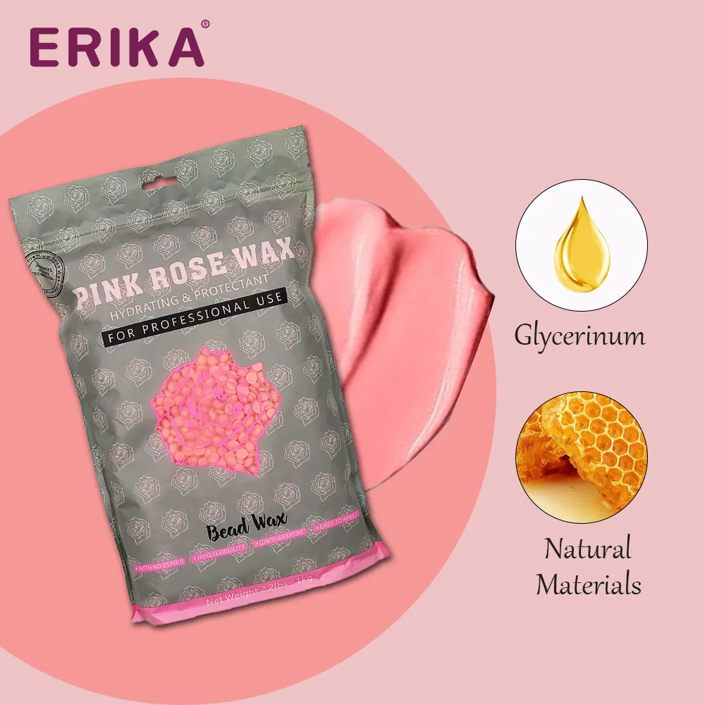 New Formula 1kg Hard Wax Beans Hair Removal Rose Lavender Honey Waxing Beads for Depilatory Salon Personal Use