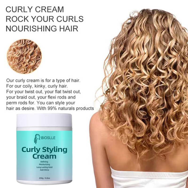 Wholesale Hair Curl Styling Cream Soft Defined Bouncy Waves Moisturizing Anti-Frizz OEM Bulk Supplier