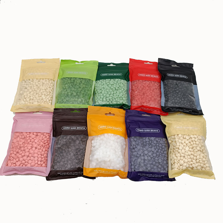 Customized Colorful Packaging Hard Wax Beans 100g Depilatory Wax Bead for Hair Removal Waxing for Bath