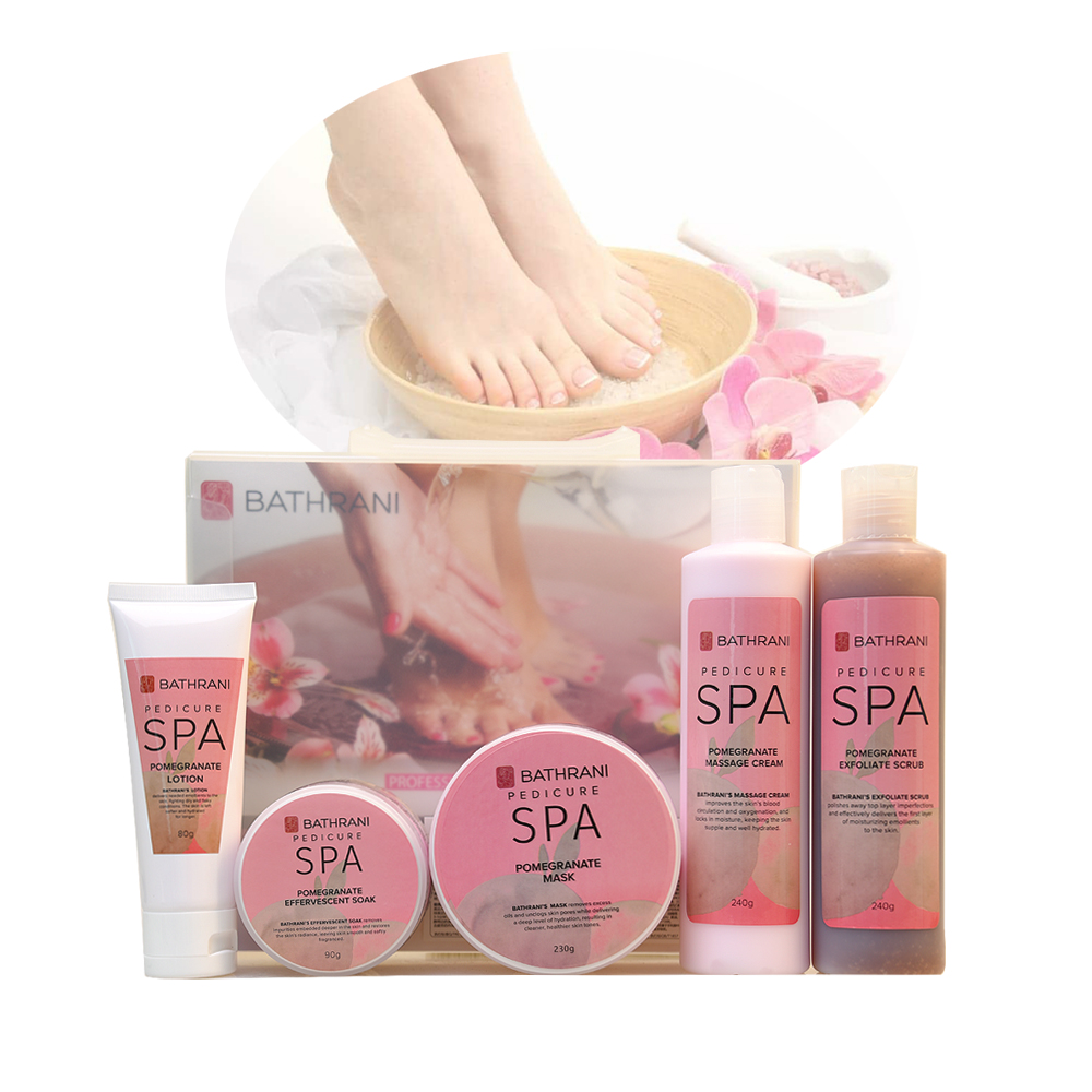Wholesale 5 Pack Pedicure Care Set Foot Soak Gel Scrub Moisturizing Foot Care Spa