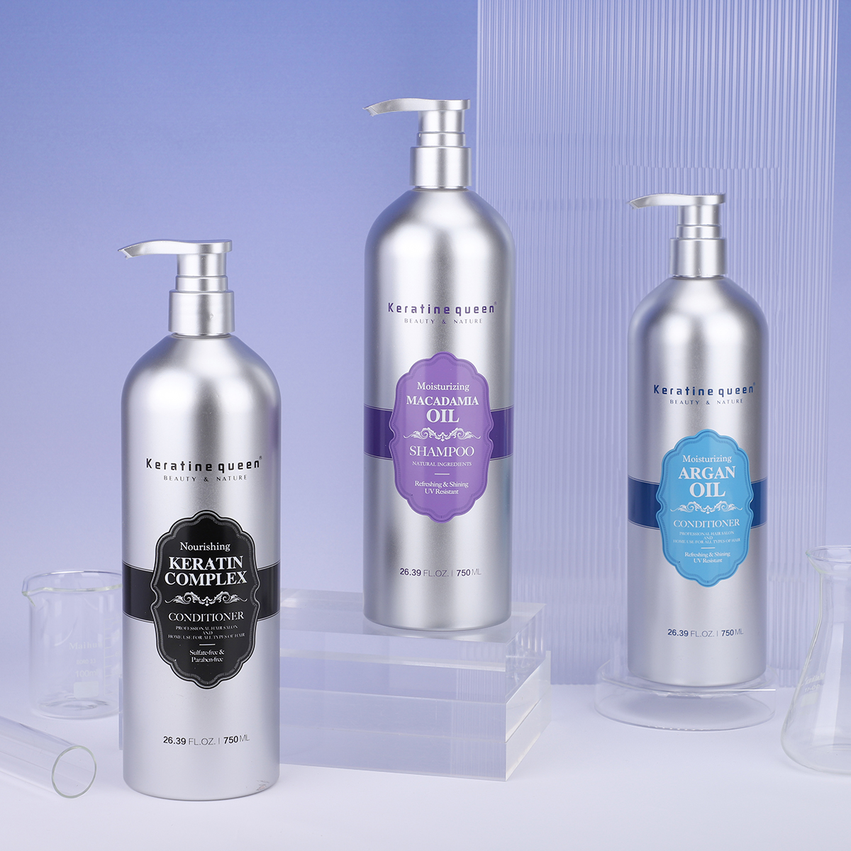 Professional Salon Hair Shampoo Keratin Complex Shampoo Keratin Smoothing Hair Shampoo for Curly Hair