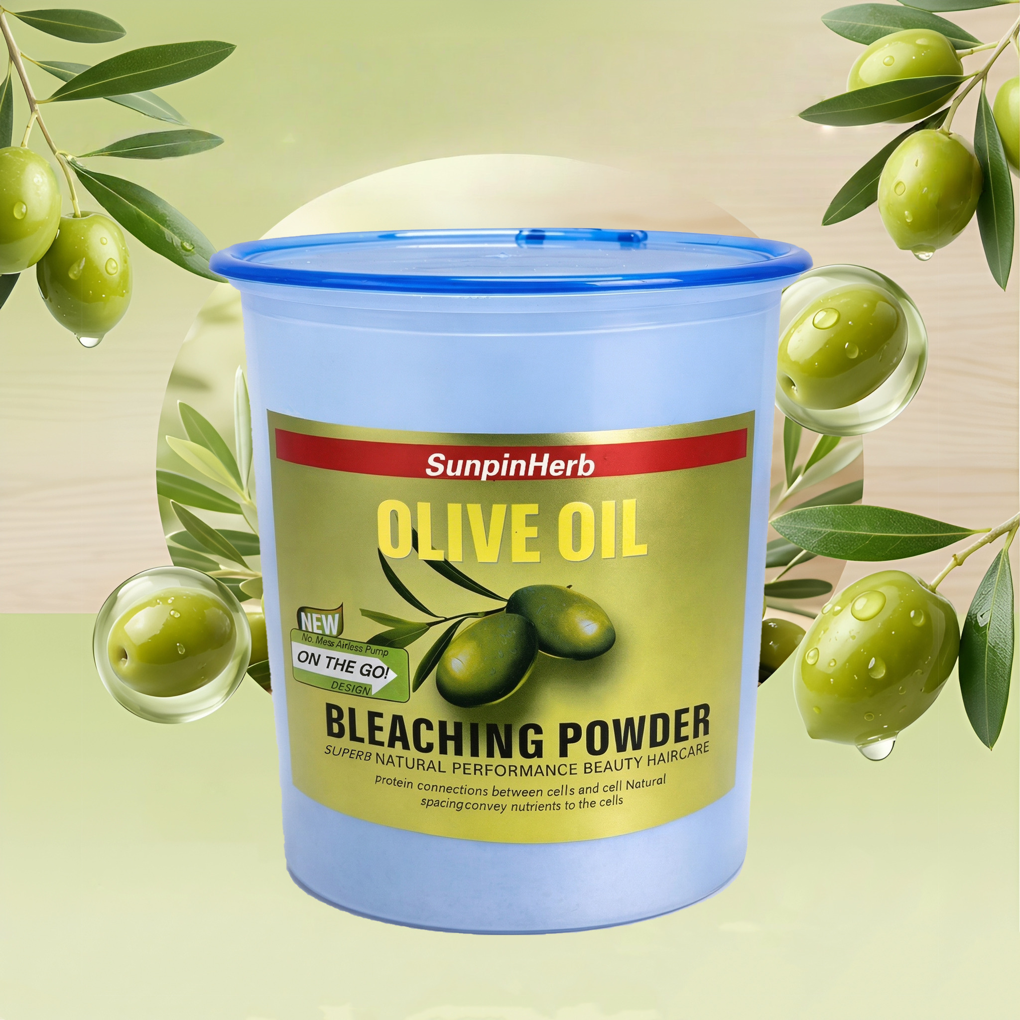 Hair Bleaching Powder Permanent Olive Oil Dust Free Strong Lift Lightener All Hair Types Salon Professional Bulk OEM Place