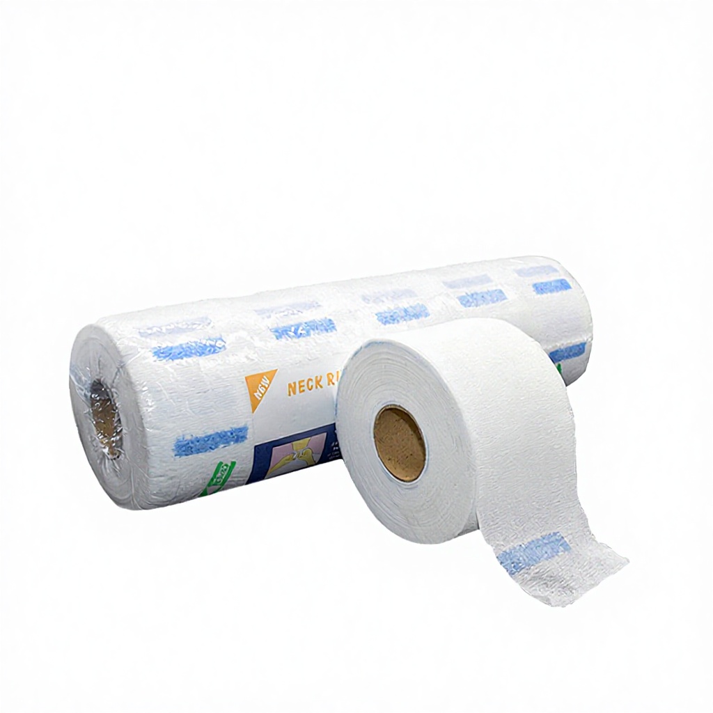 Factory Disposable Waterproof Paper Neck Strips with 100pcs and 5 Neck Rolls/pack for Professional Salon Hair Tools &amp;Accessories