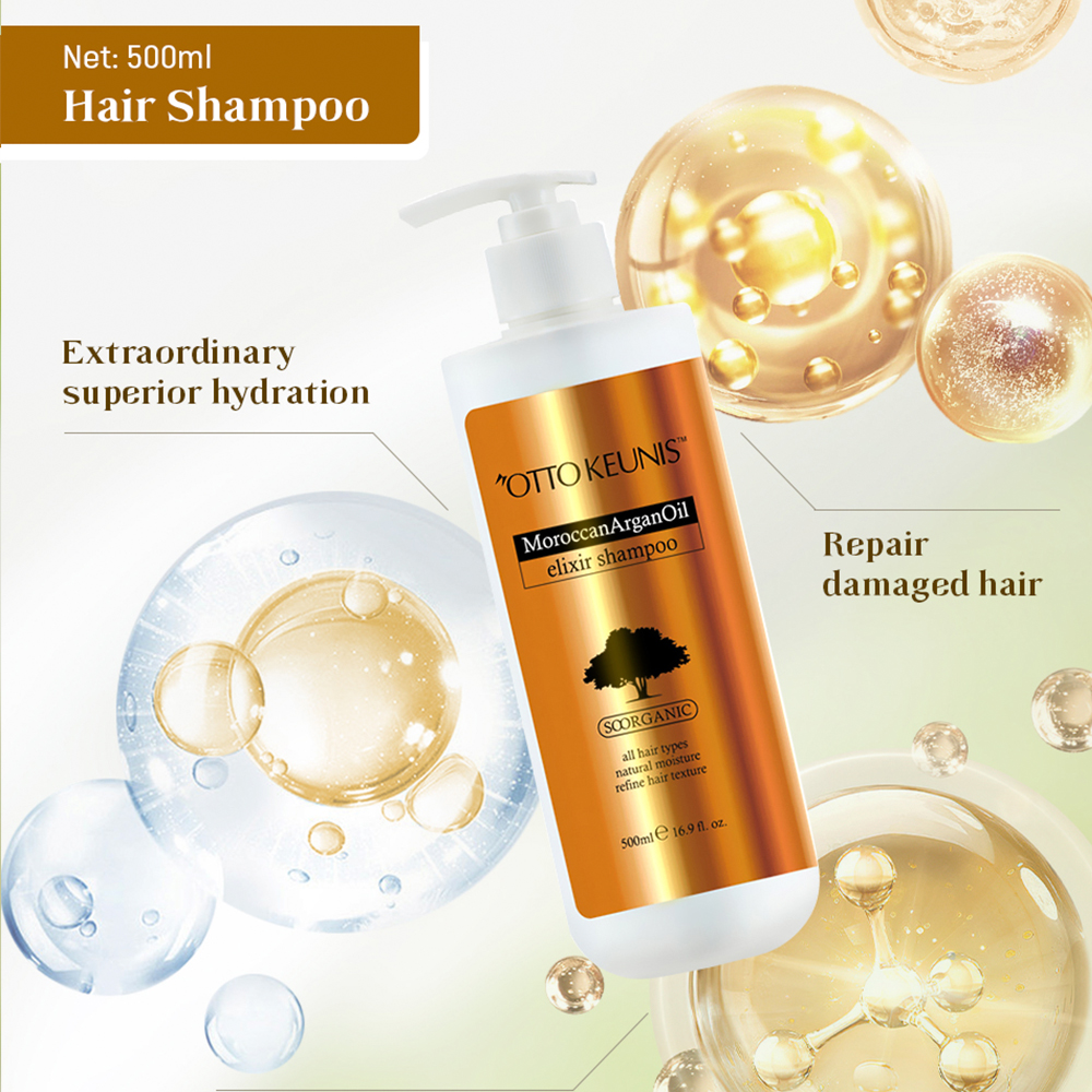 Professional Manufacturer Customization Private Label Salon Use Argan Oil Treatment Hair Care Shampoo Set for All Hair