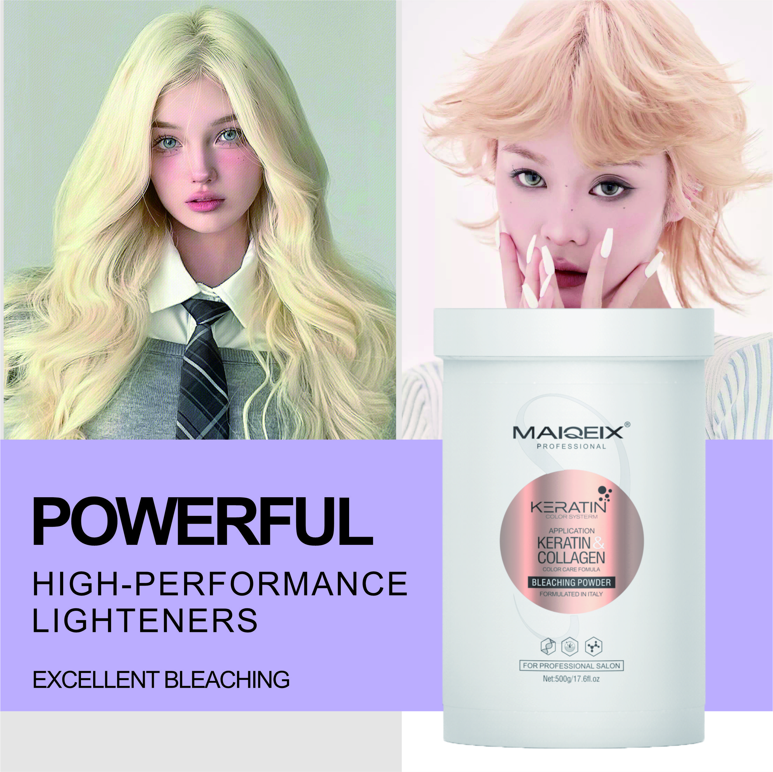 Own Factory Private Label Professional Hair Bleach Salon Profession Hair Bleaching Powder Dust Free Hair Bleach Powder