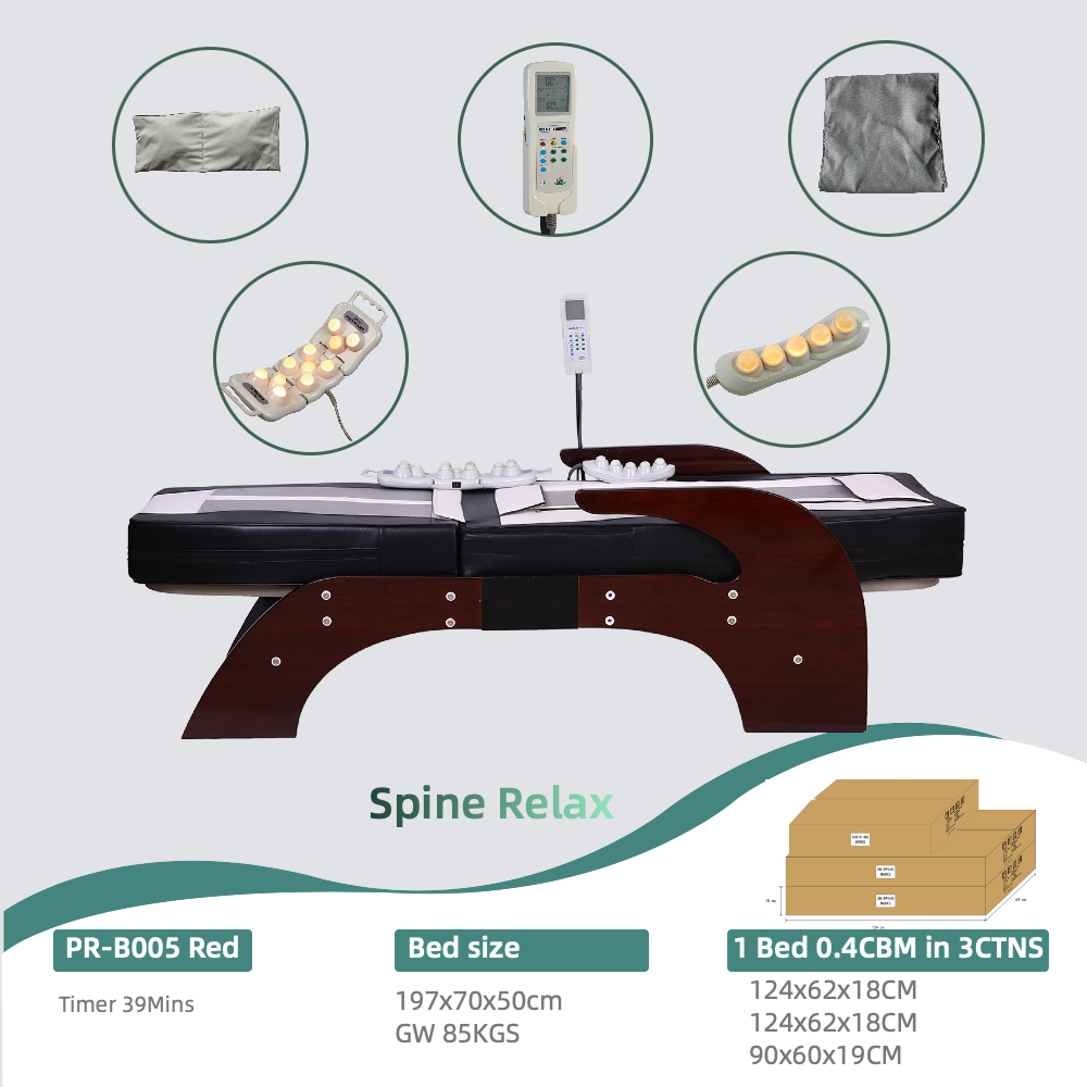 New Spa Beauty Therapy Infrared Heated Health Care Spine Full Body Jade Rolling Robotic Massage Bed For Saving Manual Labor Cost