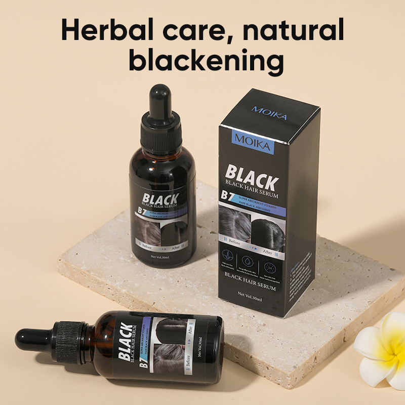 Private Label OEM/ODM Organic Peppermint Rose Coffee Men and Women Hair Treatment Black Hair Serum