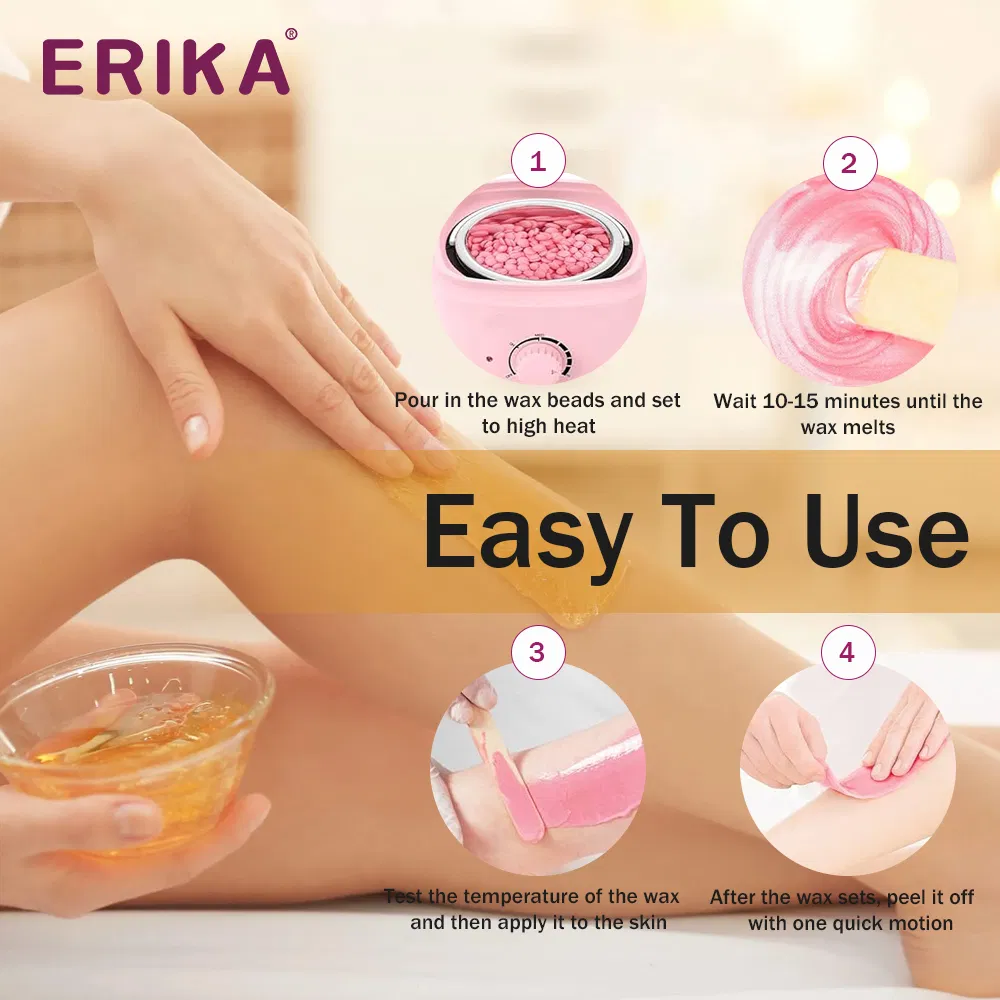 500g White Chocolate Flavored Hard Depilatory Wax Beans for Smooth Gentle Hair Removal Professional Bikini Leg Underarm Waxing Supplies
