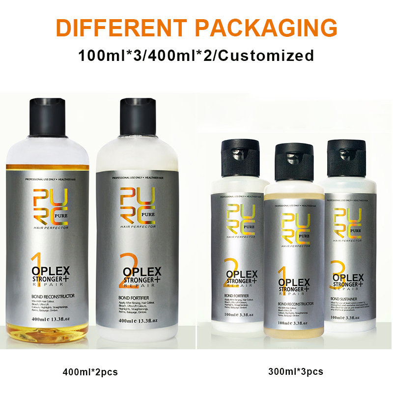 Professional Hair Treatment Rebuild Broken Hair Lnstant Repair Damaged and Strengthen Repair Hair Bond Set